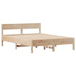Letto senza Materasso 120x200 cm in Legno Massello di Pino