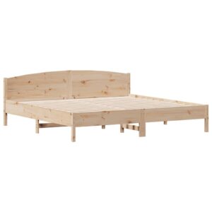 Letto senza Materasso 180x200 cm in Legno Massello di Pino