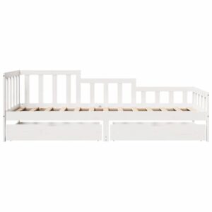 Dormeuse con Cassetti 90x190 cm in Legno Massello Pino