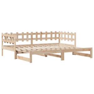 Divano Letto Estraibile con Cassetti senza Materasso 90x200 cm