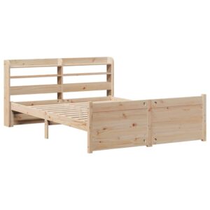 Giroletto con Testiera 140x200 cm in Legno Massello di Pino