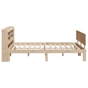 Giroletto con Testiera 160x200 cm in Legno Massello di Pino