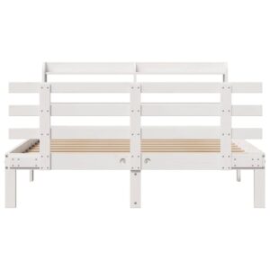 Giroletto con Testiera senza Materasso Bianco 140x190 cm