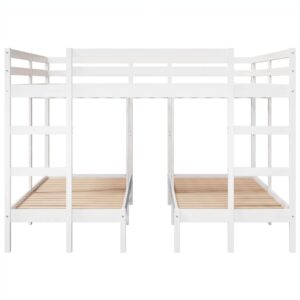 Giroletto Castello Triplo Bianco 200x200/80x200cm Massello Pino