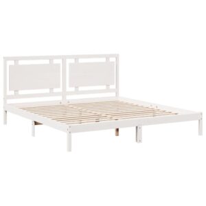 Giroletto Extra Lungo senza Materasso Bianco 200x220cm Massello