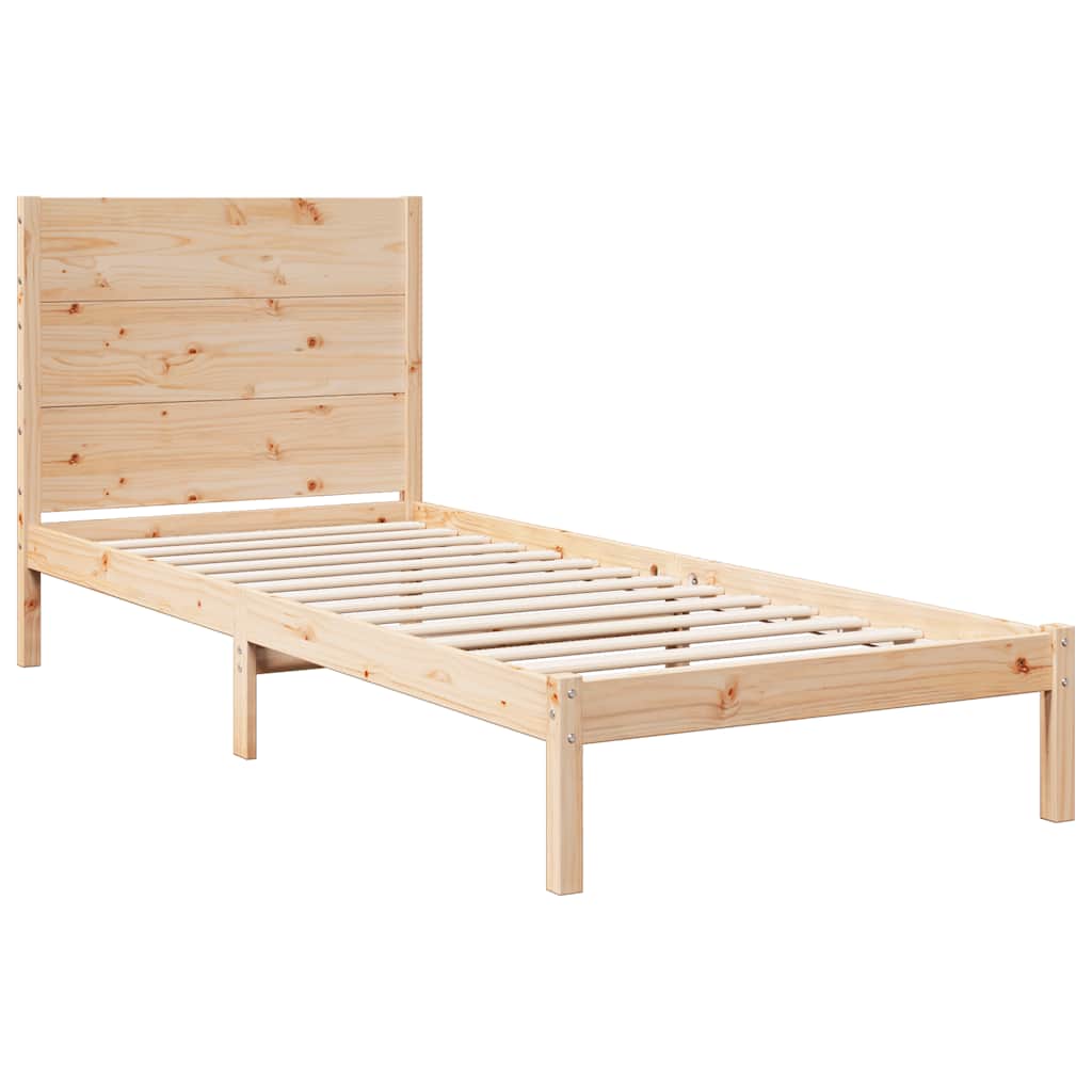 Giroletto Extra Lungo senza Materasso 90x210 cm Legno Massello