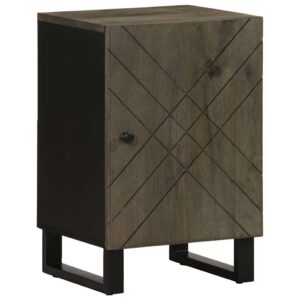 Set Mobili da Bagno 5 pz Nero in Legno Massello di Mango