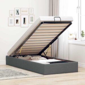 Struttura Letto Pouf senza Materasso 100x200 cm in Tessuto