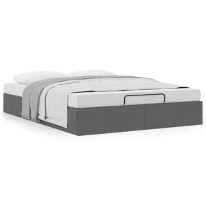 Struttura Letto Pouf senza Materasso 140x200 cm in Tessuto