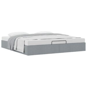 Struttura Letto Pouf senza Materasso 160x200 cm in Tessuto