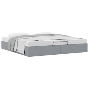 Struttura Letto Pouf senza Materasso 180x200 cm in Tessuto