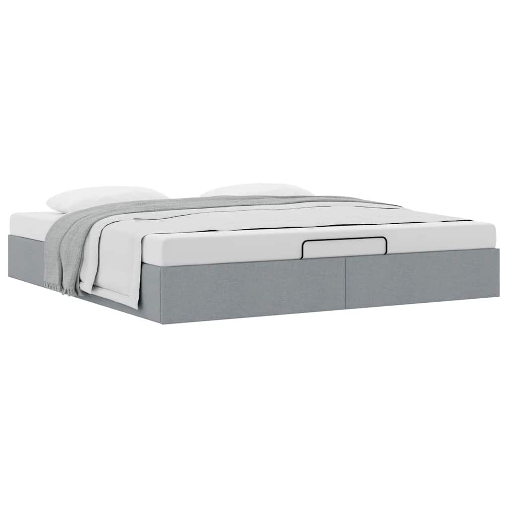 Struttura Letto Pouf senza Materasso 180x200 cm in Tessuto