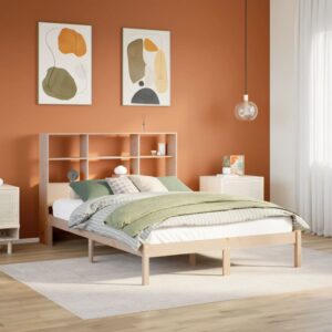 Letto Libreria senza Materasso 120x200cm Legno Massello di Pino