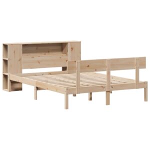 Letto Libreria senza Materasso 120x190cm Legno Massello di Pino