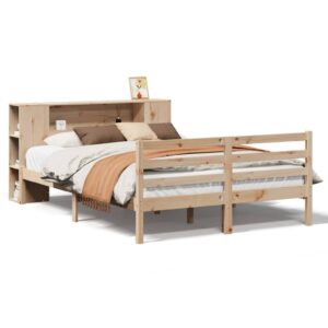 Letto Libreria senza Materasso 120x200cm Legno Massello di Pino