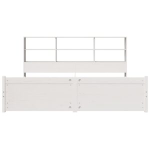 Giroletto con Libreria senza Materasso 180x200 cm in Legno Pino