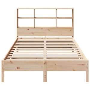 Letto Libreria senza Materasso 140x200 cm in Legno di Pino