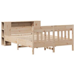 Letto Libreria senza Materasso 120x200cm Legno Massello di Pino