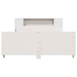 Giroletto senza Materasso Bianco 120x200 cm Legno Massello Pino