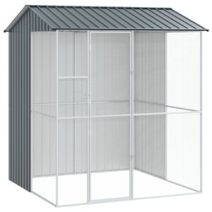 Gabbia per Uccelli Antracite 215x210x247 cm in Acciaio