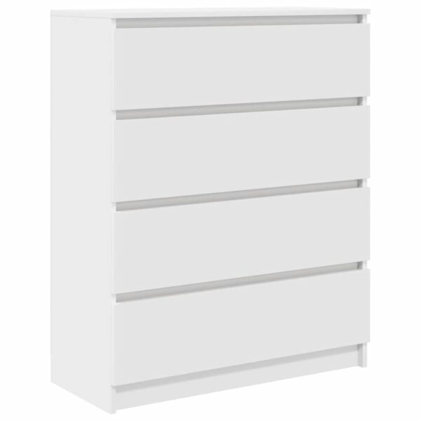 Credenza Bianca 80x35x99 cm in Legno Multistrato