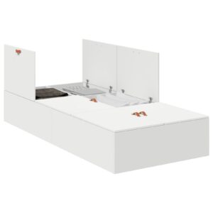 Struttura letto contenitore Bianca 90x200 cm
