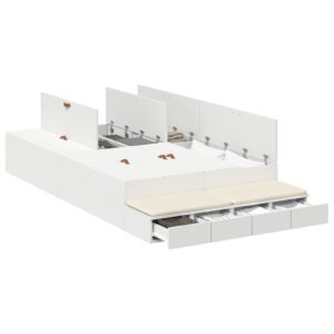 Struttura Letto contenitore  Bianco 120x200 cm