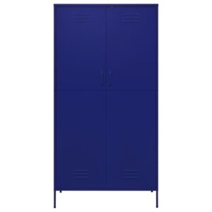 Armadio Blu Marino 90x50x180 cm in Acciaio