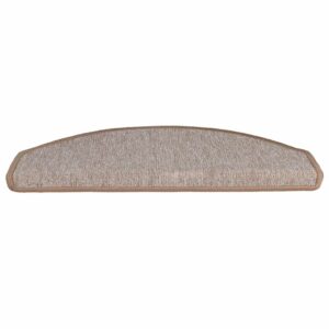 Tappetini per Scale 20 pz Marrone Chiaro 65x24x4 cm