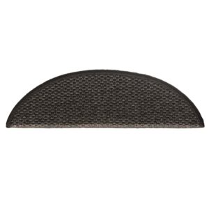 Tappeti Adesivi Scale Aspetto Sisal 30 pz 56x17x3 cm Antracite