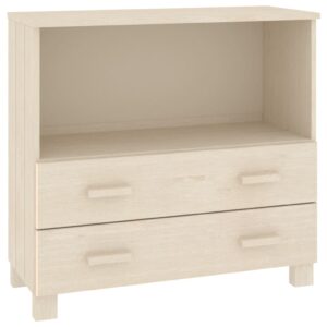 Credenza HAMAR ambra 85x35x80 cm in Legno Massello di Pino