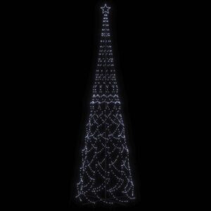 Albero di Natale a Cono Bianco Freddo 3000 LED 230x800 cm