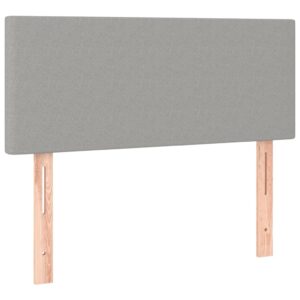 Testiera Grigio Chiaro 90x5x78/88 cm in Tessuto