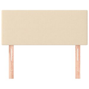 Testiera Crema 100x5x78/88 cm in Tessuto