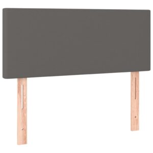 Testiera Grigio 100x5x78/88 cm in Similpelle
