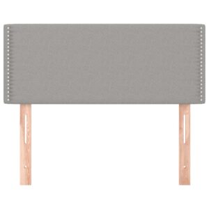 Testiera Grigio Chiaro 80x5x78/88 cm in Tessuto