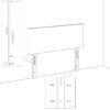 Testiera Grigio Scuro 80x5x78/88 cm in Tessuto