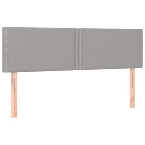 Testiere 2 pz Grigio Chiaro 72x5x78/88 cm in Tessuto