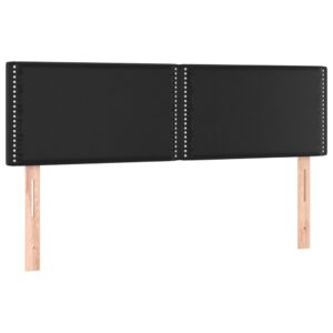 Testiere 2 pz Nere 72x5x78/88 cm in Similpelle
