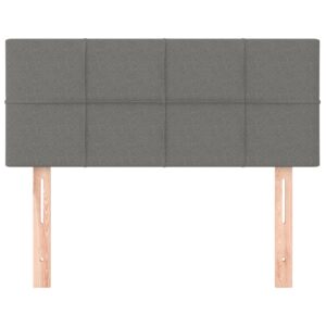 Testiera Grigio Scuro 90x5x78/88 cm in Tessuto