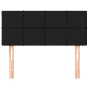 Testiera Nera 100x5x78/88 cm in Tessuto