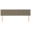 Testiera 2 pz Tortora 80x5x78/88 cm in Tessuto