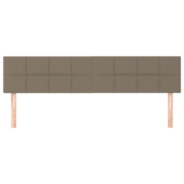 Testiera 2 pz Tortora 80x5x78/88 cm in Tessuto