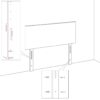 Testiera 2 pz Nera 80x7x78/88 cm in Velluto