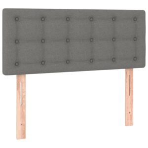 Testiera Grigio Scuro 100x5x78/88 cm in Tessuto