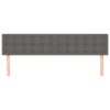 Testiere 2 pz Grigie 100x5x78/88 cm in Similpelle