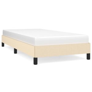 Giroletto senza Materasso Crema 90x200 cm in Tessuto