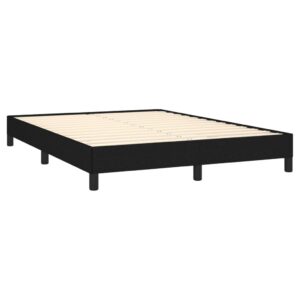 Giroletto senza Materasso Nero 140x200 cm in Tessuto