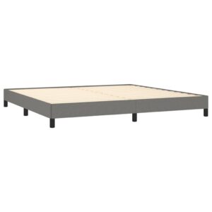 Giroletto senza Materasso Grigio Scuro 200x200 cm Tessuto