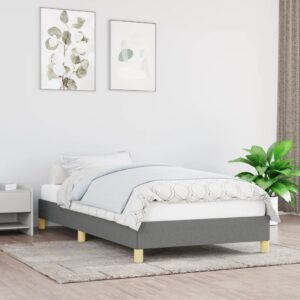 Giroletto senza Materasso Grigio Scuro 90x200 cm Tessuto